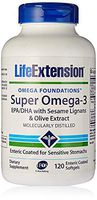Life Extension - Super Omega-3 EPA/DHA With Sesame Lignans & Olive Fruit Extract Enteric Coated 120 by Life Extension