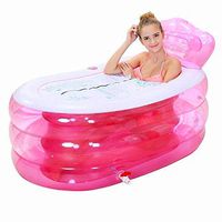 Girl Inflatable Bathtub， Adult Large Portable Foldable PVC Spa with Air Pump