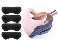Heel Grip Liner Insert for Shoes Too Big,Shoe Filler Improved Shoe Fit and Comfort,Leather Prevent Blisters (Black, Thicker)