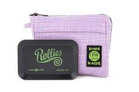Dime Bags Rollies All-In-One Padded Pouch - Padded Bag w/Rolling Tray & Smell Proof Pocket (Purple, 8-Inch)