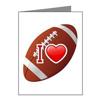 Note Cards (10 Pack) I Love Football