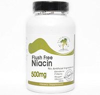 Flush Free Niacin 500mg ~ 180 Capsules - No Additives ~ Naturetition Supplements