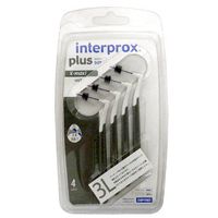 Interprox Plus Interdental Brush 4 Count (3L (Gray))