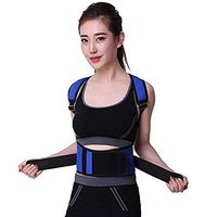 SPLY DTEM Strapless Abdominal Correction Belt Adult Male Student Child Belt Back Belt Position Correction Belt Blue_S (Size : 1)