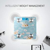 Bluetooth Fat Scale Beautiful Cartoon Painting Butterfly Scale Weight Body Fat Composition Monitor Analyzer with Smartphone App for Body Management-396 Lbs