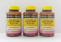 3 Pack Special of Mason Natural Lecithin/KELP/B-6 Tablets 100 per Bottle