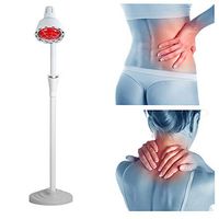 Boquite Adjustable Infrared Light, Heating Therapy Floor Stand Beauty Treatment Lamp for Joint Pain Relief(US)