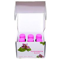 Pure Punarnava Root Supreme Ayurvedic Orange Flavor Shots - Boerhavia Diffusa for Heart, Liver & Kidney Support - Purnarnava Kidney Detox (6 Pack)