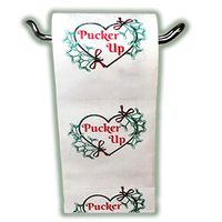 Pucker Up Mistletoe Toilet - Funny Christmas Bathroom Tissue - Weird Christmas Gag Gifts for Friends