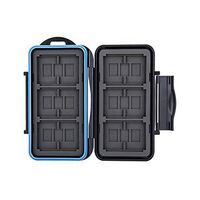 JJC CF Card Case SD Card Case Micro SD Card Case TF Card Case CF Card Holder SD Card Holder Micro SD Card Holder TF Card Holder for 6 CF & 12 SD & 18 Micro SD Card,Water-Resistant and Shockproof