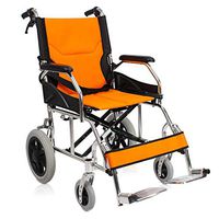 HAMIMI Portable Folding Aluminum Alloy Manual Wheelchair Elderly Scooter Disabled Trolley Mobility Wheelchai