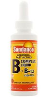 Sundance B Complex Plus B-12 1200 mcg Liquid, 2 Fluid Ounce