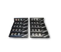 OCB Black Premium King Size Slim Rolling Papers + Filter Tips Cigarette Papers Smoking Papers Pack of 10 Booklets from Sudesh Enterprises