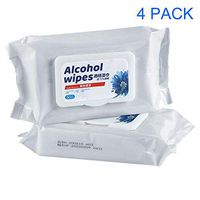 Logan LEE Alcohol Detergent Wipes (4Packs,200Wipes),Large Wet Wipes(8"x6"),75% Soft Alcohol Wipes for All-Purpose Cleaning