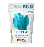 Preserve 11616 On the Go Cutlery Kitchen Supplies, 24 CT, Aqua