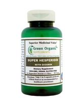 Green Organic Supplements Hesperidin, Diosmin 90 VCaps, 600mg Hesperidin Diosmin Capsules Unique Formula (Hand Made, Non-GMO, Vegan, Gluten Free)