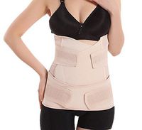 EUBUY Women's Breathable Elastic 2 in 1 Postpartum Postnatal Pregnancy Support Abdomen Hip Waist Belly Slimming Shaper Wrapper Band Binder Belt