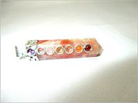 Jet Sunstone Point Chakra Pendant 2 inch Approx. Faceted A++ Top Jet International Healing India Crystal Therapy Booklet Chakra Balancing Image is JUST A Reference