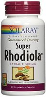 Solaray Super Rhodiola Root Extract 500mg | Herbal Adaptogen for Healthy Stress & Energy Support | Guaranteed Potency | Non-GMO & Vegan | 60 VegCaps