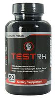TestRX Herbal Testosterone Booster– Ingredients Proven in Human Trial to at Least Double Your Testosterone Levels- Increase Energy & Stamina- Potent Muscle Mass & Weight Loss Booster - 6 Weeks Supply