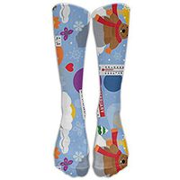 Groundhog Day Knee High Graduated Compression Socks For Women And Men - Best Medical, Nursing, Travel Flight Socks - Running Fitness