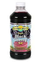 Dynamic Health 100% Pure Black Cherry Juice Concentrate | No Additives | Antioxidant | Urinary Tract & Joint Support | 16 Servings (Packaging Varies)