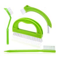 Grout Cleaner Brush - Tile Brush (4 Pack) with Nylon Bristles - Great Use for Deep Cleaning Bathroom, Kitchen and The Rest of The Household,Kitchen Brush