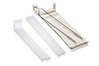 Simplifi It Assorted Clear Glass Straw Set with Nylon Cleaning Brushes (11 PC.) - SI-SGL10-11C