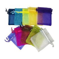 Zenvaa 25pcs Drawstring Bags 4x6 Inch Organza Gift Bags Jewelry Pouches Snacks Candy Mesh Bag for Decoration on Anniversary Wedding Birthday Christmas Thanksgiving Party