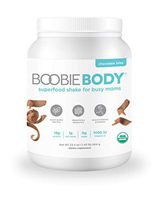Boobie Bar Body Organic Superfood Shake, Protein-Plant-Based, Prebiotics & Probiotics, 20 Servings, Chocolate Bliss, 23.4 Oz