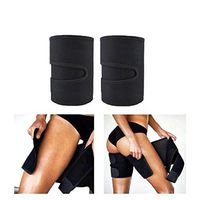 Efaster Leg Shaper Belt Thigh Trimmers Calories Off Warmer Slender Slimming，Thigh Trimmers for Weight LossThigh Slimmer Wraps Leg Sweat Bands Thigh Toner Trainer Slimming Belt for Women/Men (Black)