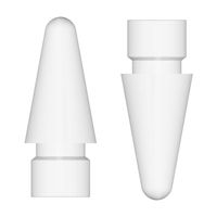 Jiecikou 2/4Pcs Extra Tip for Apple Pencil iPencil Nib for iPad Pro 12.9"/iPad Pro 10.5"/iPad Pro 9.7'' Pencil Replacement Tips Touchscreen Pen White 2pcs
