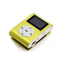 Sannysis Mini USB Clip MP3 Player LCD Screen Support 32GB Micro SD TF Card (Green)