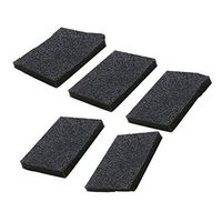 Yardwe Nano Emery Sponge Carborundum Emery Cleaning Sponges Scrubbers for Kitchen Pot Pan Dish 5pcs (Black)