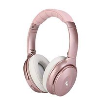 XINWU 801 Active Noise Cancelling Bluetooth Headphone w/Soft Protein Earmuff, High Stereo Surround Sound, Built-in Mic, Wired Mode, 20h Long Battery Life Fodable Lightweight Over Ear Design (Pink)