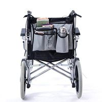 HNYG Wheelchair Bag for Loose Itmes Provides Hands Free, Durable Walker Pouch, Frame Walker Bag, Mobility Scooter Storage Tote Bag HYD393 (Grey)