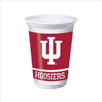 Creative Converting 374924 20 oz Printed Plastic Cups Indiana University 96 Counts