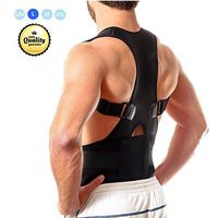 Back Brace Posture Corrector for Men and Women, MIUOLV Best Adjustable Posture Brace Provides Lumbar Support and Improves Posture/Neck, Shoulder, Lower and Upper Back Pain Relief (34.65-38.58)