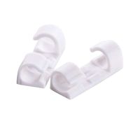 Ocamo 20pcs Self-Adhesive Wire Organizer Line Cable Clip Buckle Clips Ties Fixer Fastener Holder White