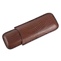 Lxc Smoking Set/Leather Cigar Humidors Travel Portable Smoking Set Moisturizing Tube 2 Sticks 3 Sticks Men's Gift Box Cigarette case Multi-Color and Multi-Style Optional Mute