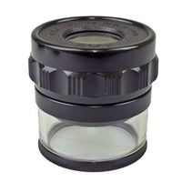 PEAK TS1983 Full Focus Scale Loupe, 10X Magnification, 0.8" Lens Diameter, 1.1" Field View