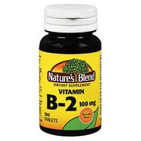 Natures Vitamin B2, 100 mg, 100 tabs by Natures Blend (Pack of 2)
