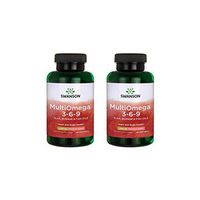 Swanson Multiomega 3-6-9 Flax, Borage & Fish Oils 220 Sgels 2 Pack