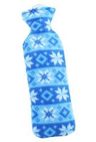 Stylish Washable Rectangular Hot Water Bottle with Cover 1 L -11