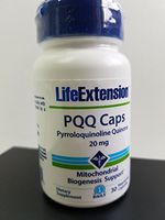Life Extension PQQ Caps, Pyrroloquinoline Quinone, 20 milligrams 30 Vegetarian Capsules. Pack of 3 Bottles.