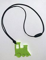 Bestie Toys Train Sensory Chew Necklace(1Pk)-Chewelry for Boys & Girls with Autism SPD ADHD Oral Motor Chewing Biting Teething Stimming Needs |Stress Relief | Sensory Oral Motor Aid (Lime Green)