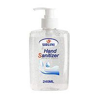 MNLOS Refreshing Hand Sanitizer Gel, Washless Hand Soap Gel, Capacity Household Cleaning Gentle Hydrating Hand Sanitizer Soothing Gel,Non-irritating,Pump Bottle 240ml