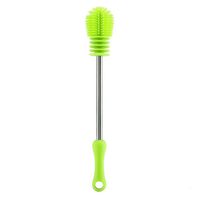 FEDULK Bottle Washing Cleaning Brush Cup Scrubbing Silicone Home Kitchen Convenient Cleaner(B, One Size)