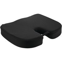 RELAX FUSION COCCYX CUSH, RelaxFusion Coccyx(TM) Cushion, Memory foam plus cooling gel, Tailbone cutout provides relief by alleviating pressure on spine & promotes vertebrae alignment, For posterio…