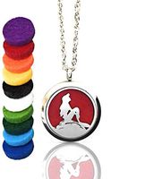 FIKA Ariel Little Mermaid Air Freshener Diffuser Locket Aromatherapy Essential Oils (Necklace)